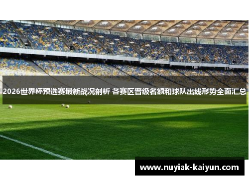 2026世界杯预选赛最新战况剖析 各赛区晋级名额和球队出线形势全面汇总 2026世界杯预选赛最新战况剖析 各赛区晋级名额和球队出线形势全面汇总